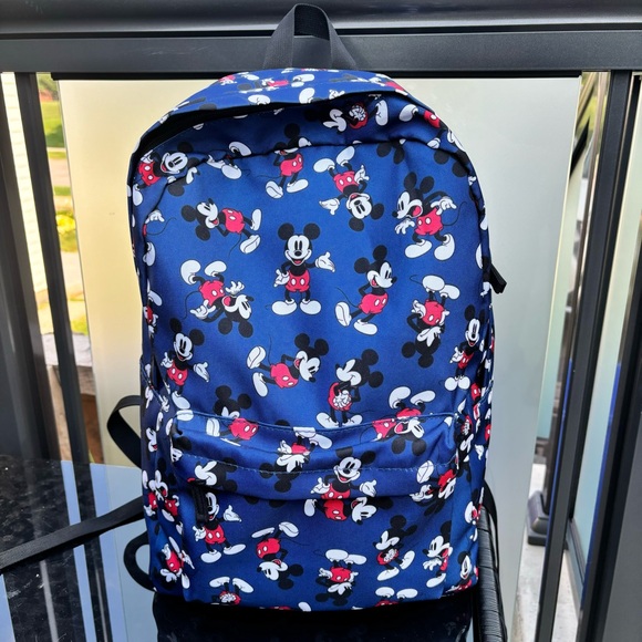 Mickey Mouse Student School Backpack Disney Bag Padded Knapsack - Picture 2 of 15